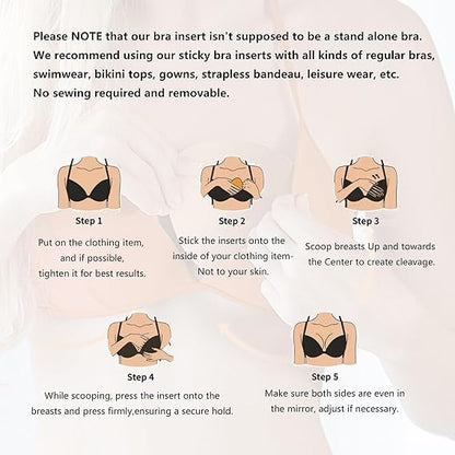 Reusable Double Sided Sticky Bra Pads