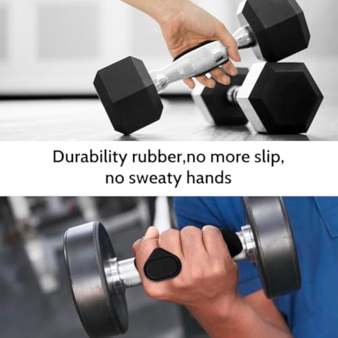 🔥2025 New Arrivals💪Weight Lifting Gloves : Rubber Gym Weightlifting Anti-Slip Workout Grips