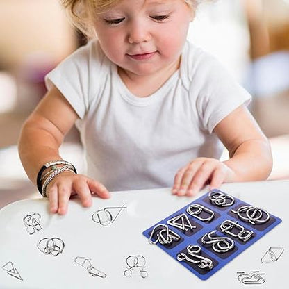 🔥Christmas Promotion 49% OFF-Metal Puzzle Ring,Educational intellectual Toys IQ Toys,Metal Brain teaser Puzzles for kids & adults