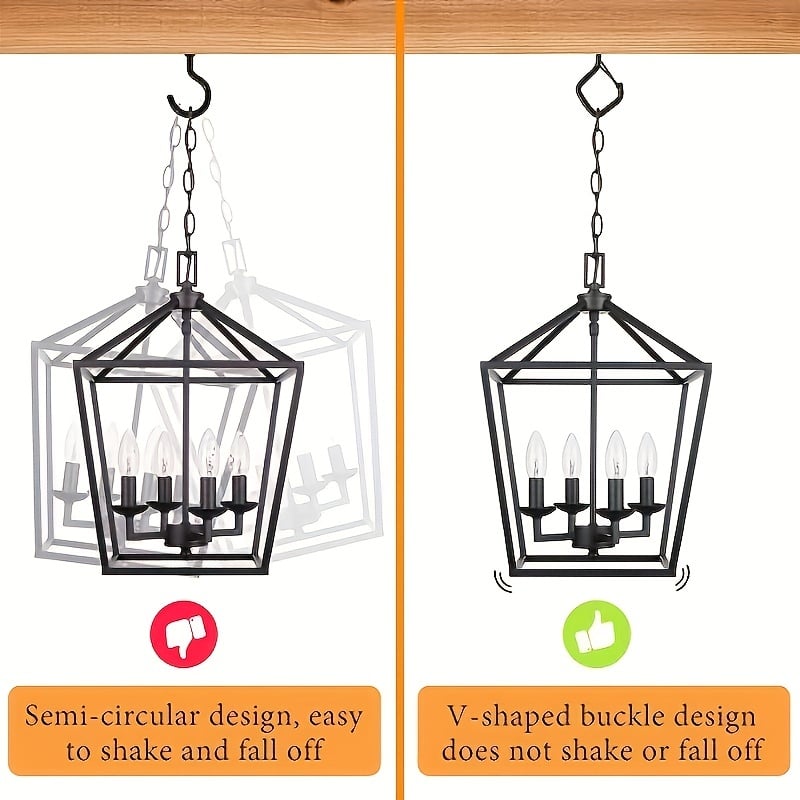 🌲Christmas Sale 49% OFF🌲 -10pcs Square Snap Hanging Hooks - Anti-Drop Bonsai Hooks with Safety Buckles for Christmas Rope String Lights