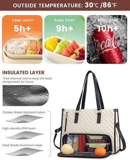 💼 The Ultimate 2-in-1 Tote Bag – Where Elegance Meets Functionality! 🍽️