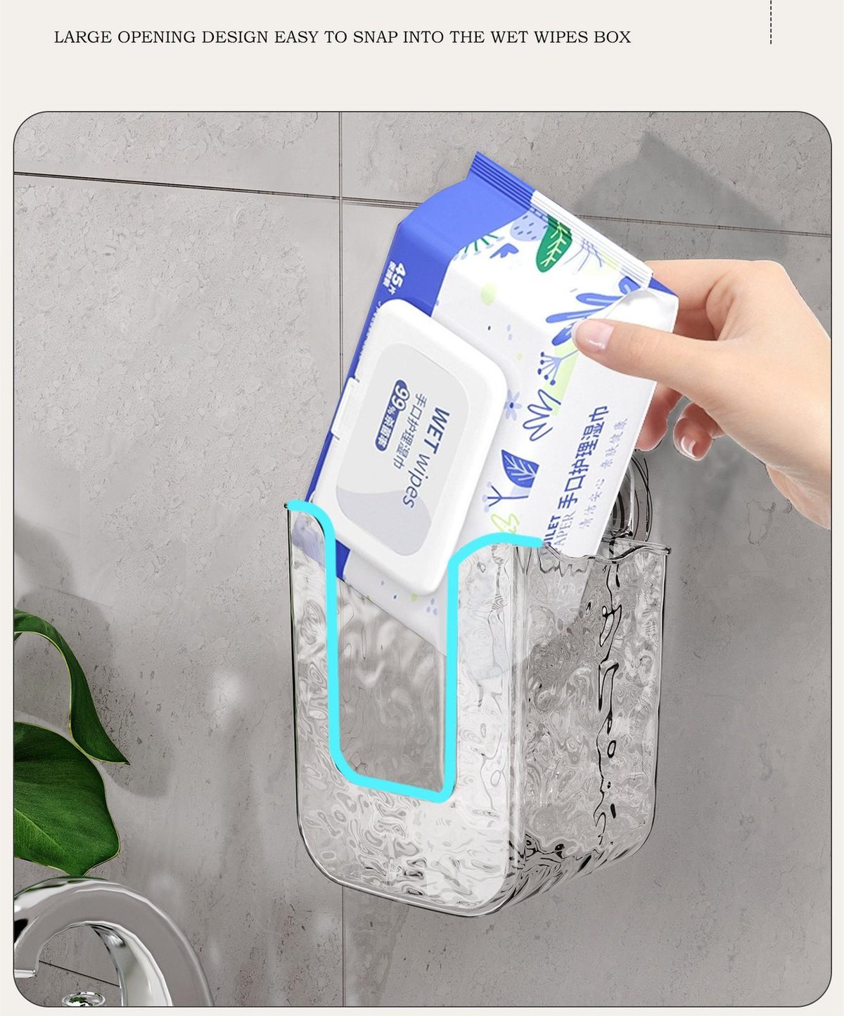 🔥Multifunctional anti-glue glacier pattern tissue box