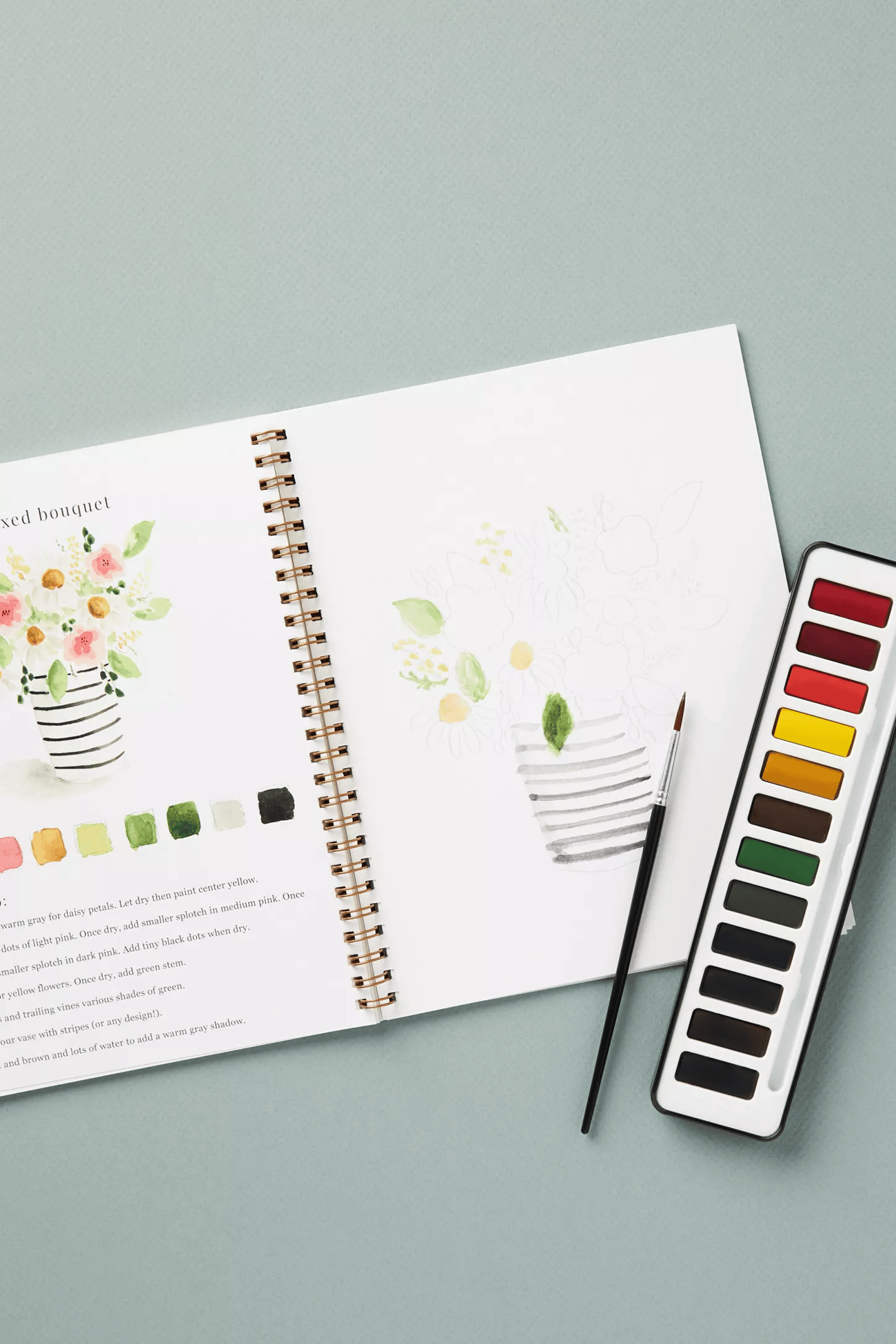 🔥LAST DAY 60% OFF - 💕Watercolor Workbook 🖼️Beginner-Friendly