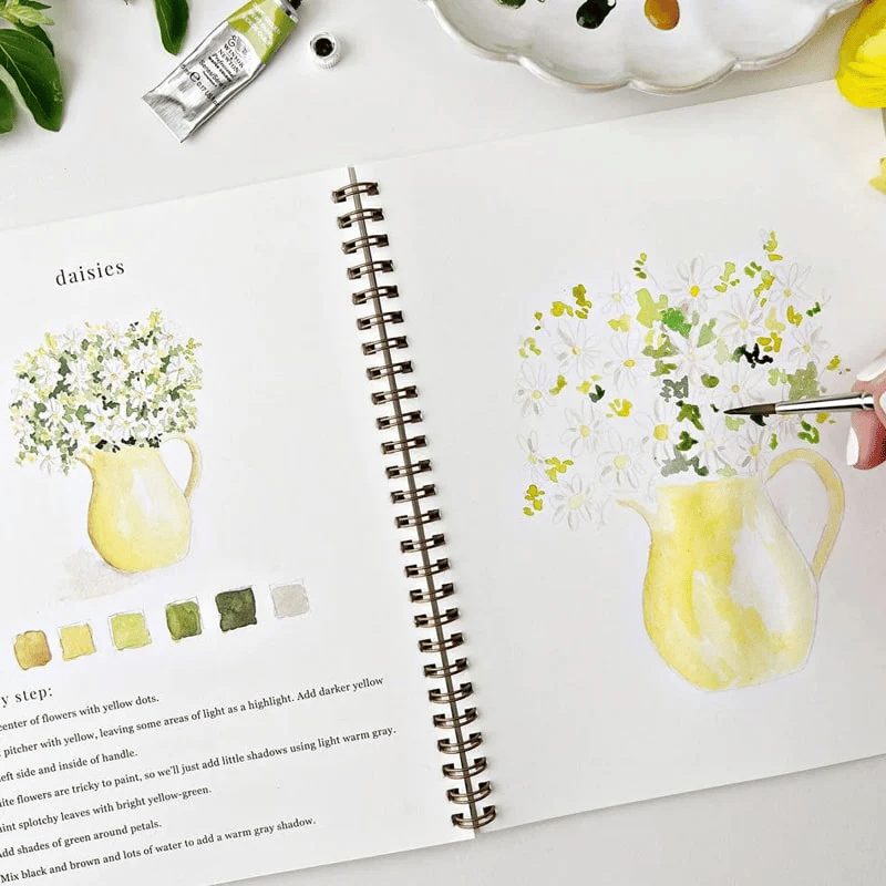 🔥LAST DAY 60% OFF - 💕Watercolor Workbook 🖼️Beginner-Friendly