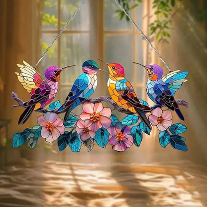 💥LAST DAY 70%OFF💥 - 💖Hummingbird Suncatcher Colorful Ornament