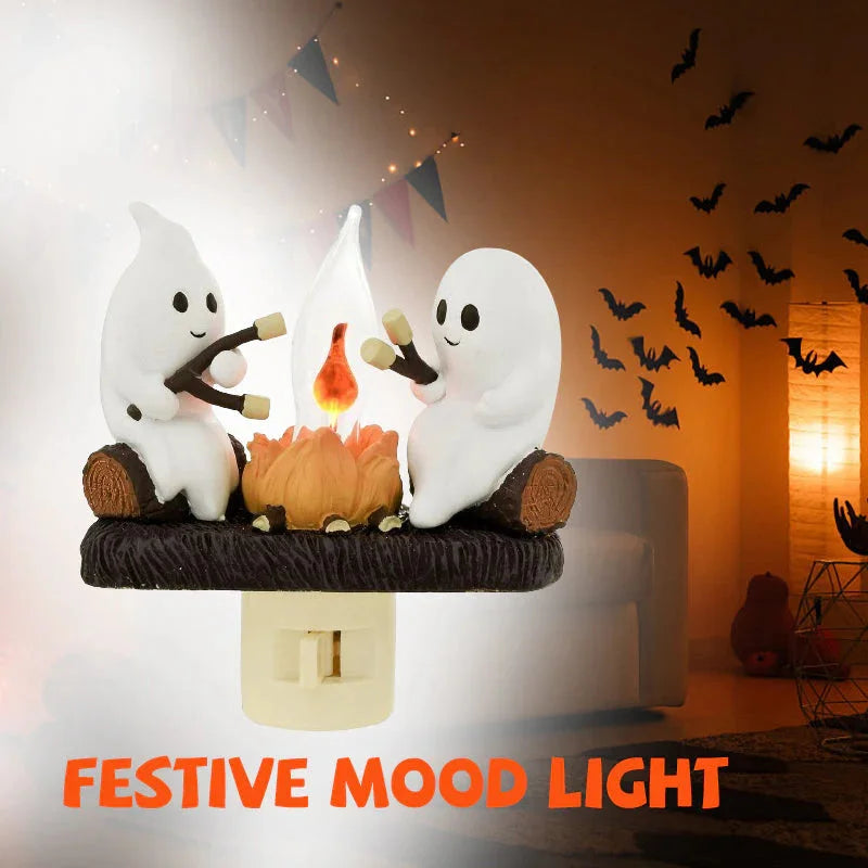 🔥Last Day Sale Price | 2024 Ghost Campfire Flickering Nightlight✨🔥👻