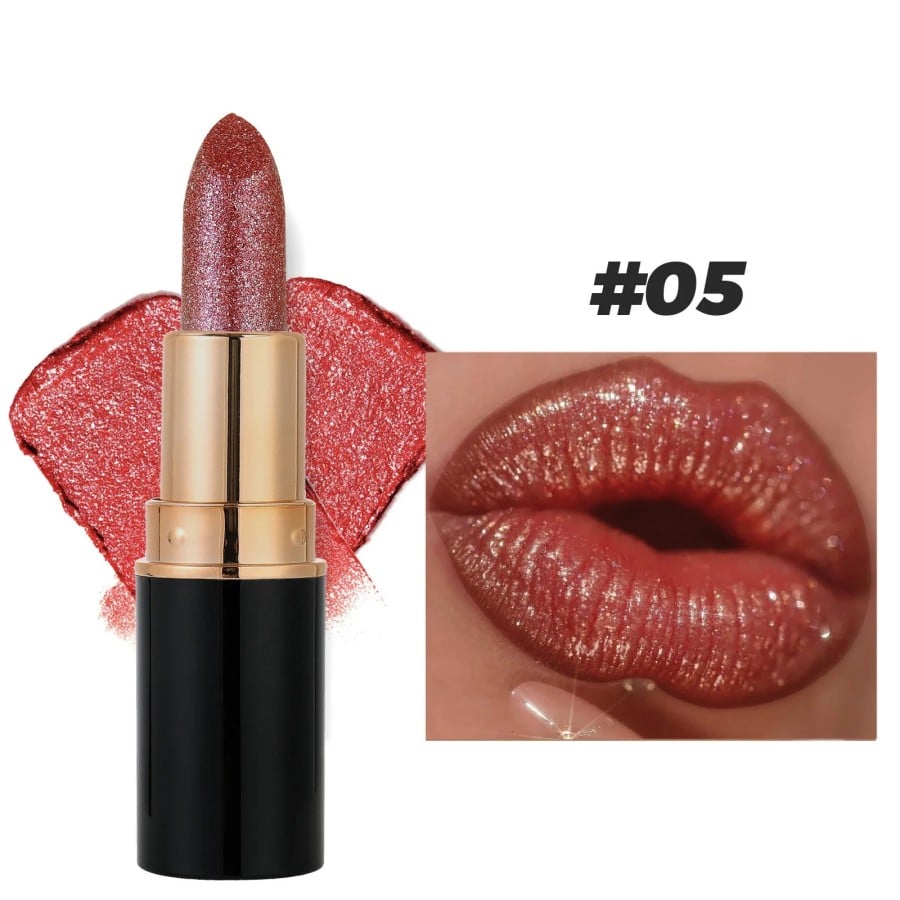 48% OFF Diamond Lip Gloss Glitter Lipstick Waterproof