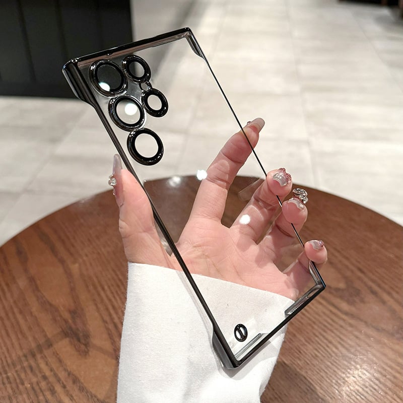 🔥New In Samsung S25 Series Case - Samsung Frameless Magnetic Transparent Case