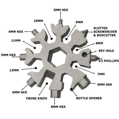 18-in-1 Snowflake Multi-tool