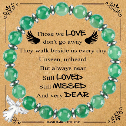 🎁Last Day 69% OFF - Memorial Gifts Angel Wings Healing Crystal Bracelet