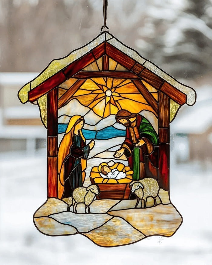 🎉Nativity Scene Suncatcher