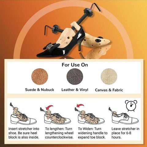 Wooden Shoe Stretcher (2 WAYS stretch)