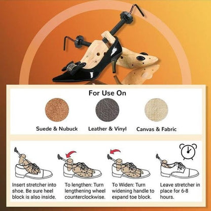 Wooden Shoe Stretcher (2 WAYS stretch)