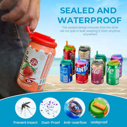 🔥 Last Day Promotion 50% OFF🔥 - Silicone Straw Soda Can Lids