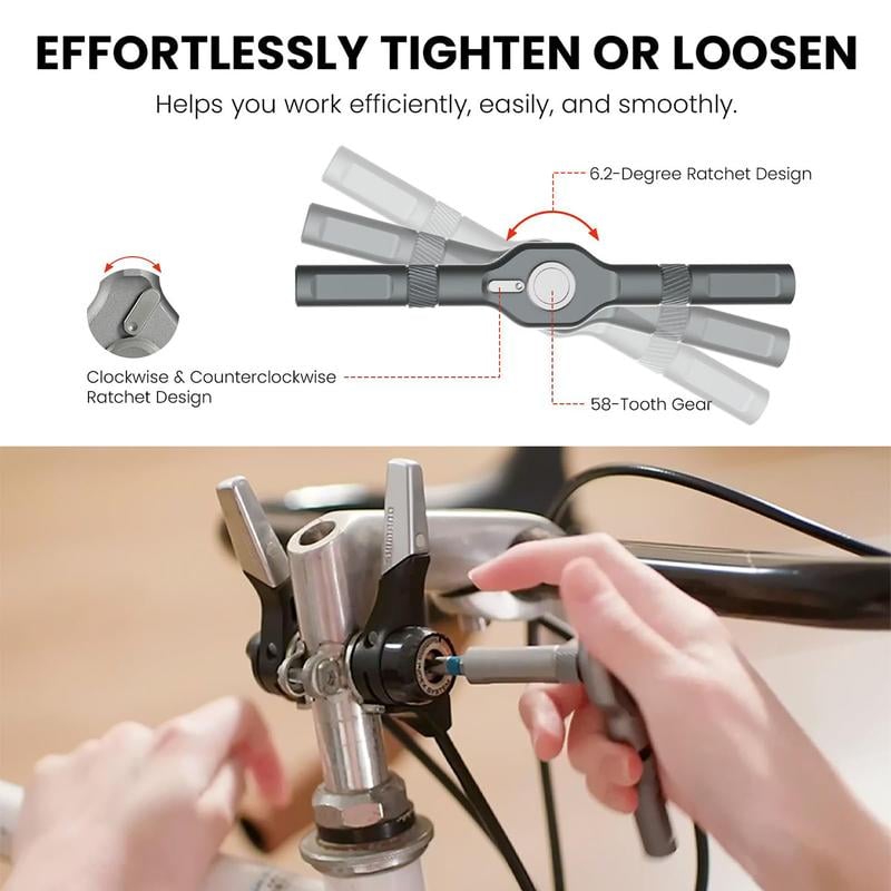 🔥Last Day Promotion 49% OFF🔥DIY screwdriver 24 in 1, switchable screwdriver shape to adapt to various home repairs