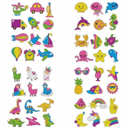 DIY children's free stick cartoon painting