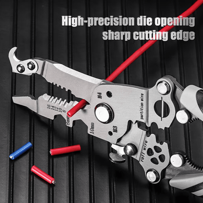 💥2025 New Upgrade💥Multifunctional Folding Wire Stripper-Professional Electrician Tool