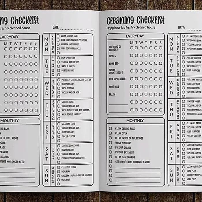 📔Bill Payment Management, Cleaning Schedule Manual