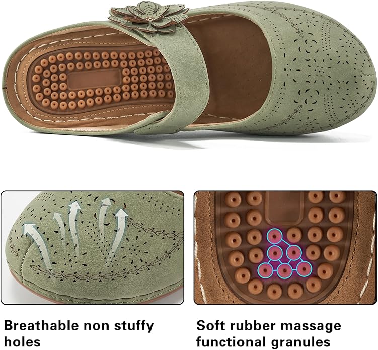 Women's Massage Wedge Mules