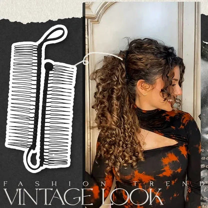 🔥Vintage Stretchy Banana Hair Clip✨