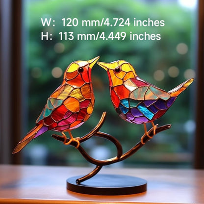 🔥🔥Acrylic Birds on Branch Desktop Ornaments 🕊️✨