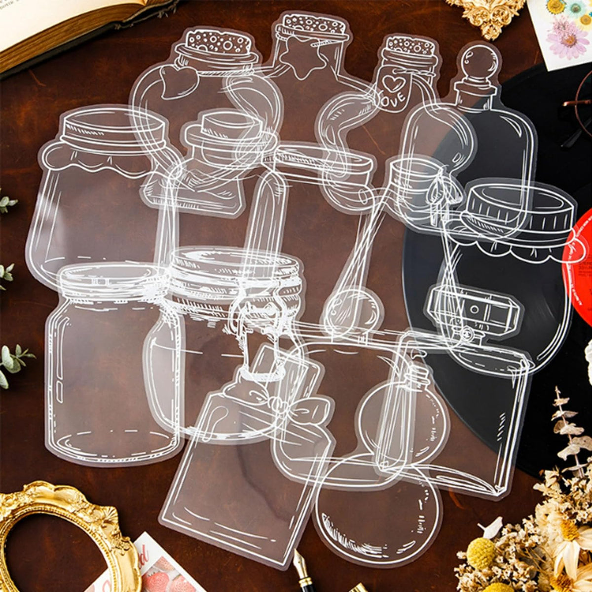 Transparent Dried Flower Bookmarks