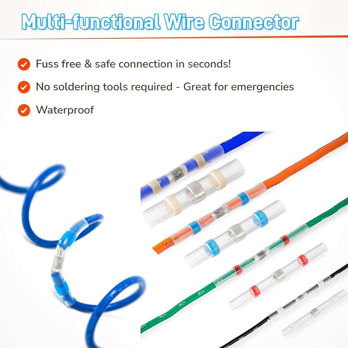 🔥Buy More Save More🔥Waterproof Solder Wire Connector Kit
