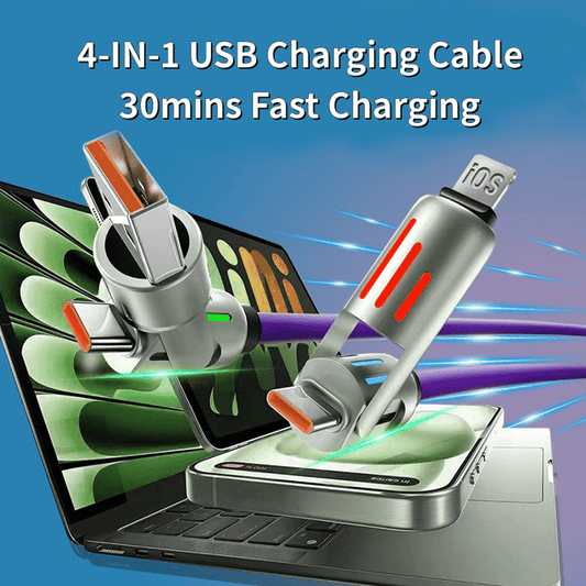 🔥Last Day 60% OFF🔥 - 4-in-1 USB Charging Cable mFish Fast Charging MAX 240W