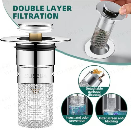 🔥HOT SALE 49% OFF🔥Isolate odor and prevent cockroaches-Stainless Steel Floor Drain Filter