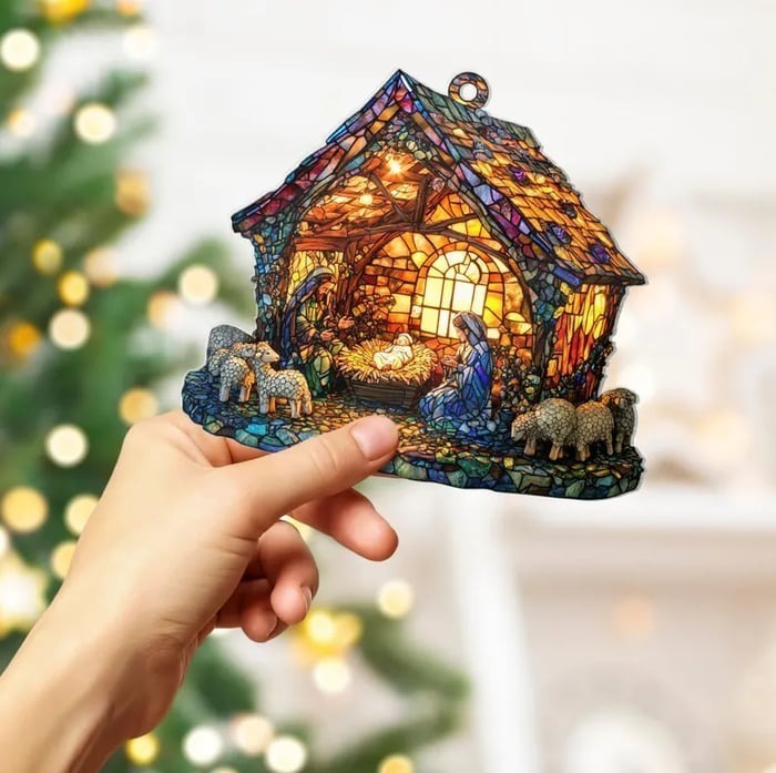 🎉Nativity Scene Suncatcher