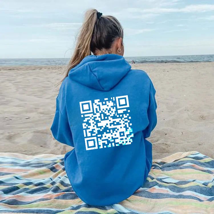 Funny FU QR Code Hoodie