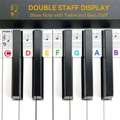 Removable Piano Keyboard Note Labels🎹