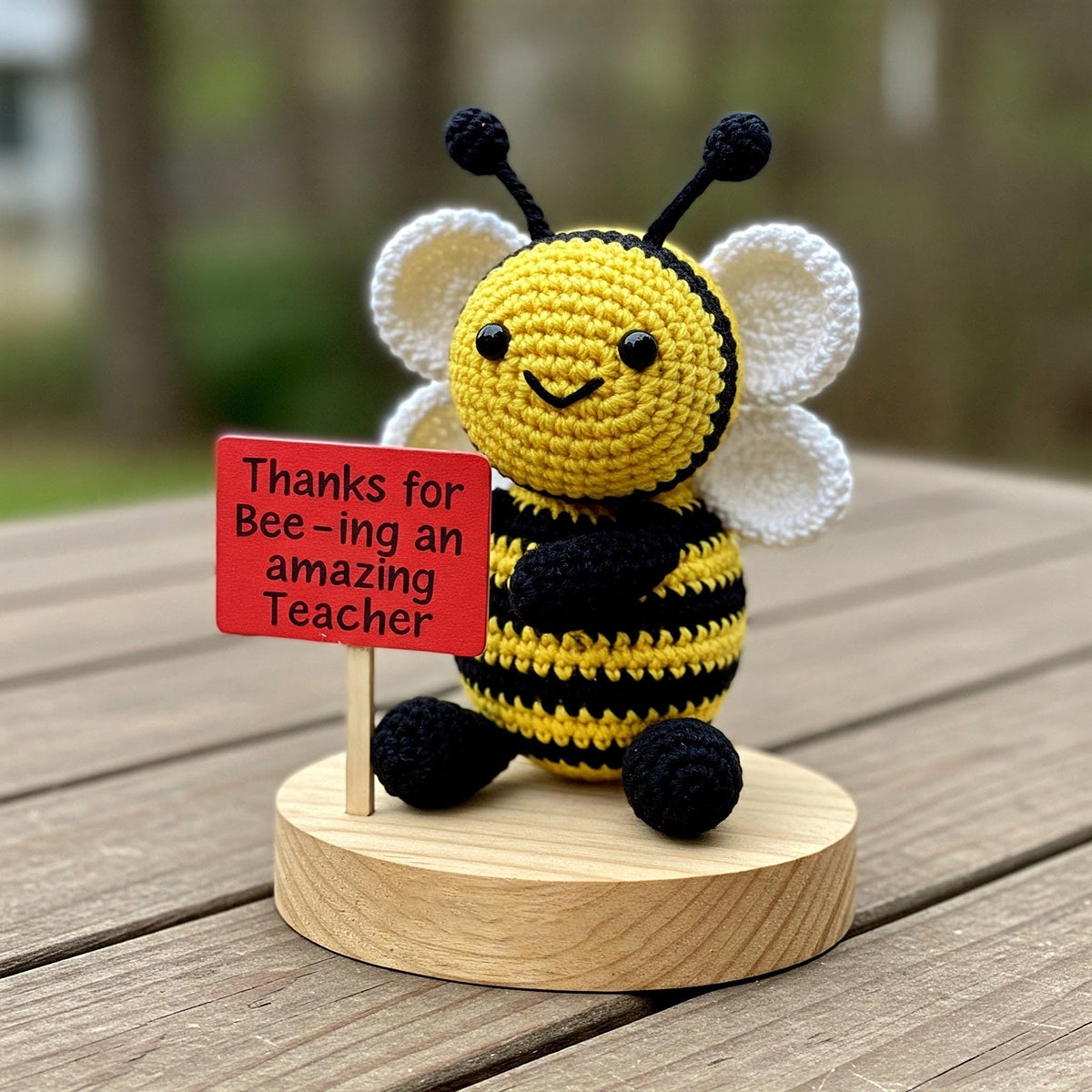 💖Teacher Appreciation Gift Crochet Bee