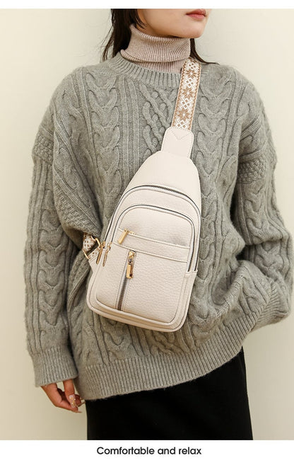 🔥Last Day Sale 49% OFF🏆️Anti-Theft Embroidery Solid Color Crossbody Bag for Daily Travel