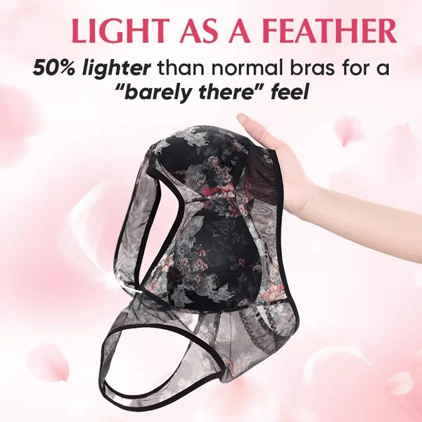 🎁Last Day 49% Off - Super gather bra | Ice Silk Lace Cooling Comfort Bra 👍No more sagging breasts