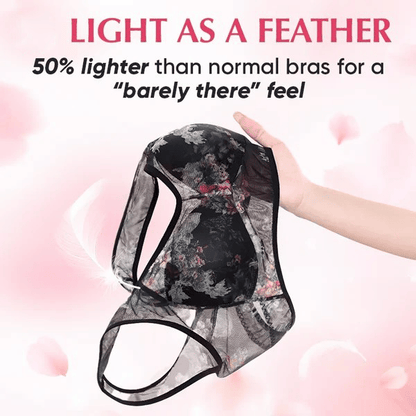 🎁Last Day 49% Off - Super gather bra | Ice Silk Lace Cooling Comfort Bra 👍No more sagging breasts