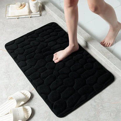 💥Hot Sale 48% OFF💥Cobblestone Embossed Bathroom Bath Mat