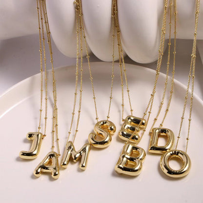 🔥Summer sale🎁⏰Bubble Letter Necklace