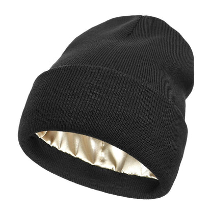 🎊Cyber Monday Deal!🎉Satin Lined Knit Beanie Hat