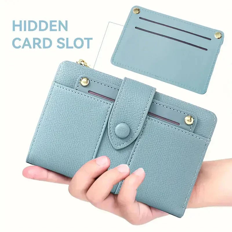 ✨ Women's leather wallet with multiple compartments and card holder (buy 1, get 1 free)