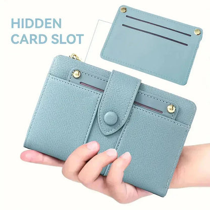 ✨ Women's leather wallet with multiple compartments and card holder (buy 1, get 1 free)