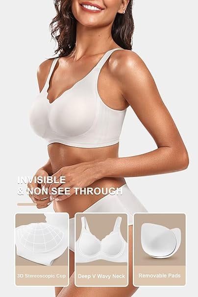 Seamless Wirefree Scalloped Bras