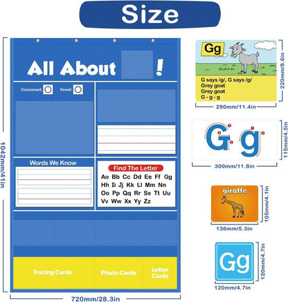🔥LAST DAY SALE 📚Alphabet Learning Pocket Chart