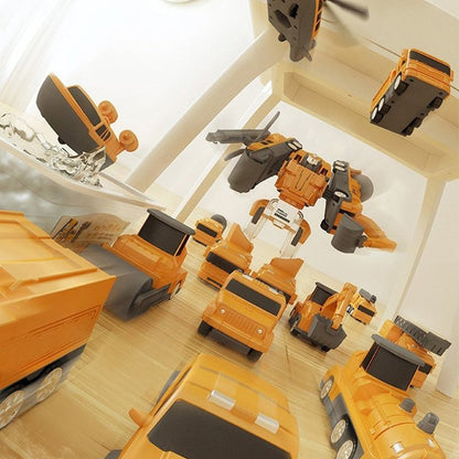 🎁Children's Day 40% OFF🔥Magnetic Transform Engineering Car Assembled Toys