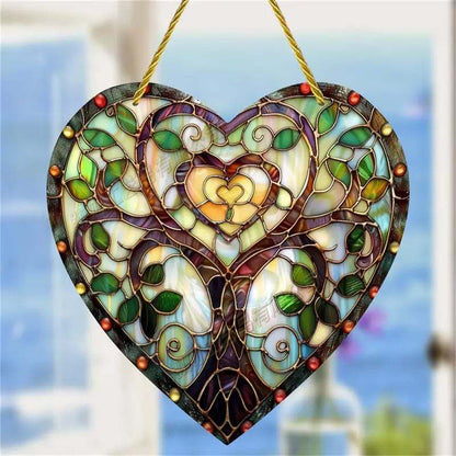 🌳Last Day Promotion 49% OFF - Wrapped in Love Tree of Life Suncatcher Heart Charm Gift❤️