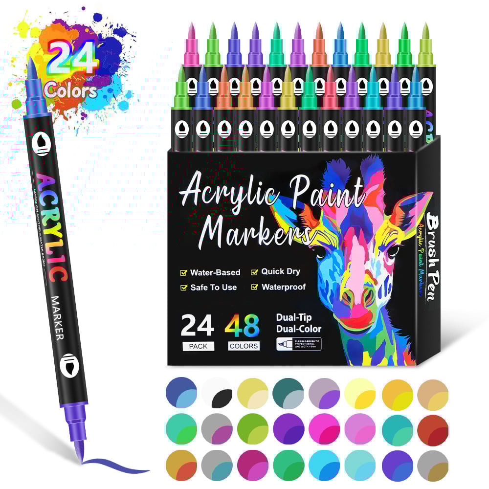 Paint By Numbers - Colorful Giraffe