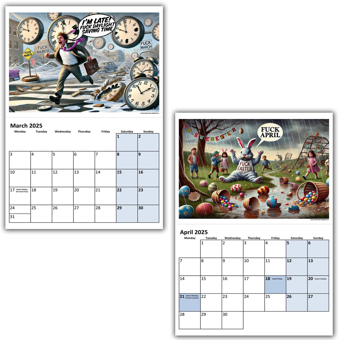 2025 Fuck The Year Adult Calendar