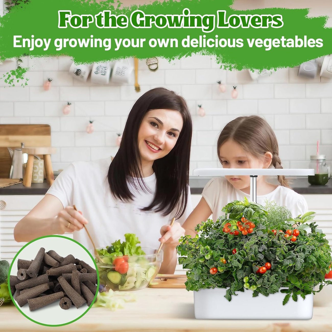 Seed Pods Replacement Root Growth Sponges Compatible with AeroGarden