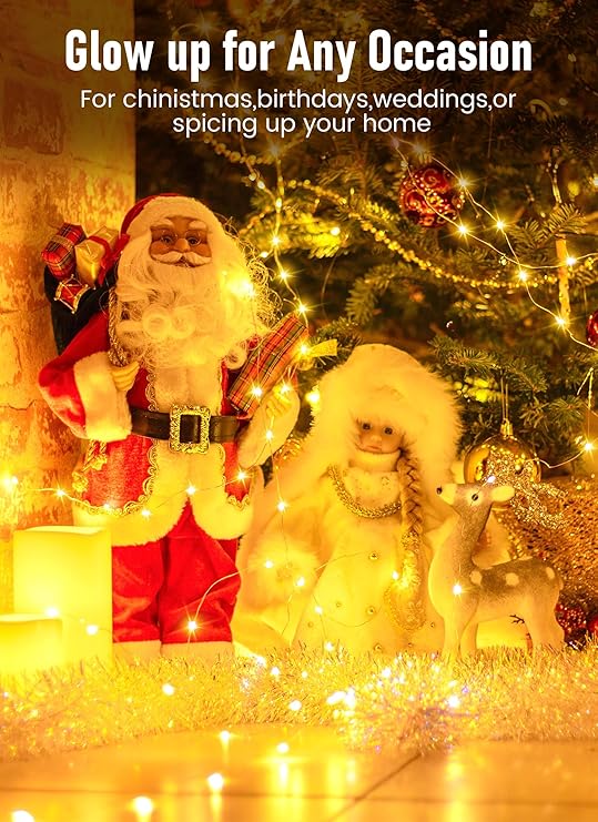 🌲Early Christmas Sale-49% Off✨8 Modes 100-600 Christmas LED Firefly Twinkle String Lights