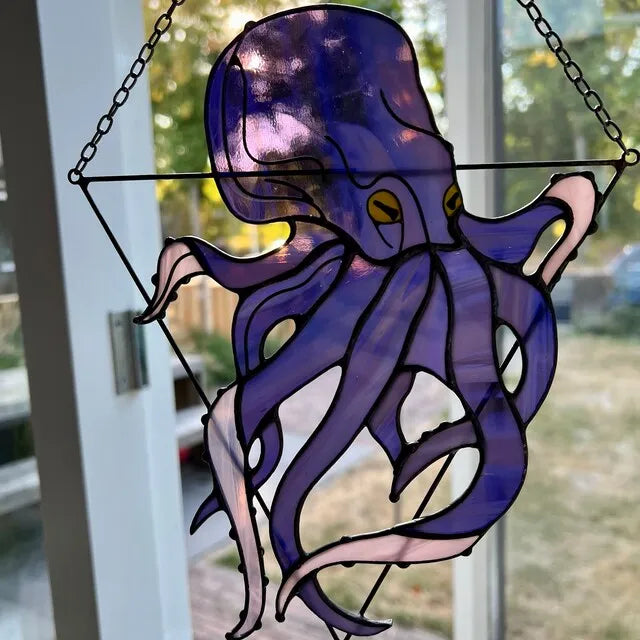 🐙Octopus Stained Suncatcher- Window Wall Hangings